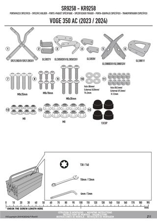 Fijación Givi Monolock Voge Trofeo 350 AC