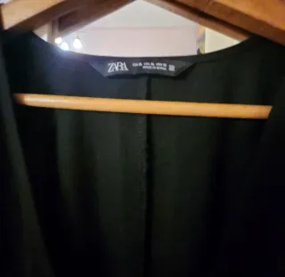 Vestido Midi Negro Zara TALLA XL