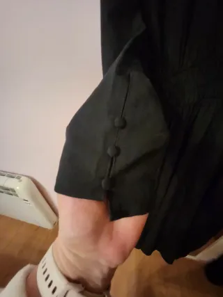 Vestido Midi Negro Zara TALLA XL