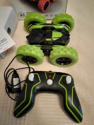 Coche tele Acrobacias SGILE RC 4WD 360° Flip