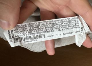 Camisa Zara bege/cinza