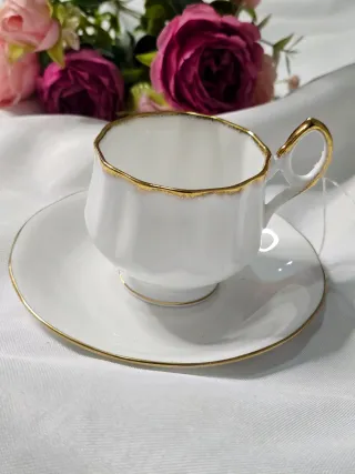 Servicio té o café porcelana  Elizabethan + Duches