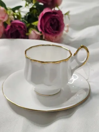 Servicio té o café porcelana  Elizabethan + Duches