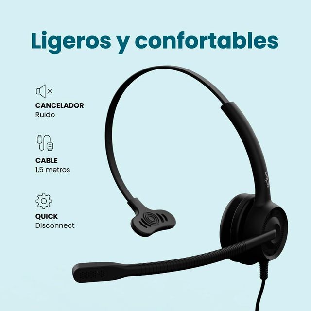 Auriculares ADOC con Micrófono y Cancelación Ruido