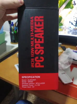 Altavoces Elegiant USB 10W con Luces LED