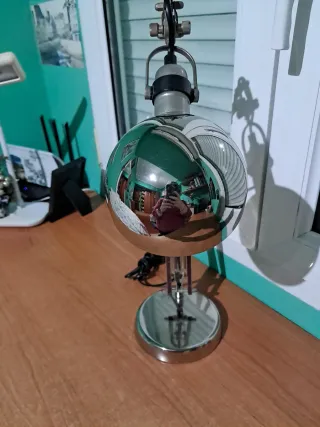 Lámpara Escritorio Extensible Plata