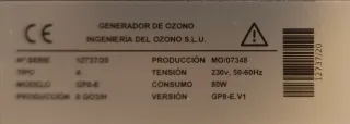Cañón Ozono GP8-E Portátil