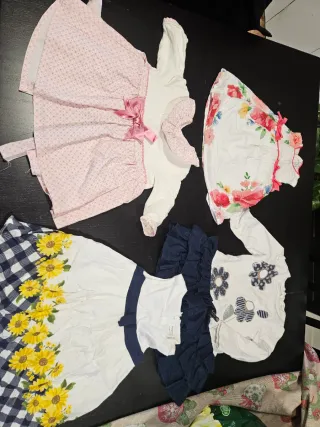 Lote de vestidos infantiles desde 3-24 meses 200€