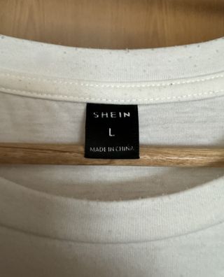 T-shirt Shein C'est La Vie Paris Branca