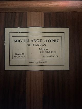 Guitarra Española Clásica, modelo Salobreña