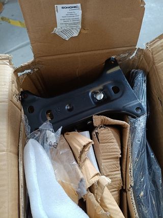 SONGMICS Silla de Oficina, Silla de Escritorio Ergonómica, Silla Giratoria, Asiento Tapizado, Ajustable en Altura e Inclinable, Carga de 120 kg, Negro Tinta OBN034B01