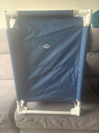 Armario de camping de tela azul