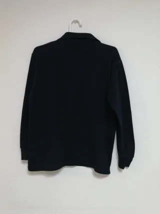 Polo Lacoste manga larga azul marino