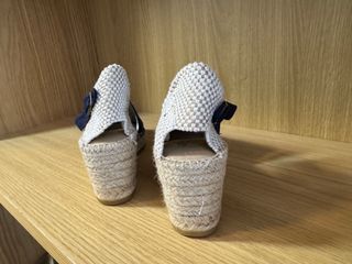 Alpargatas La Manual Beige y Azul