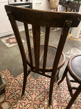 Sillas Thonet de madera pareja