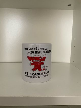 Taza Nivel de Maldad Stitch- solo envío