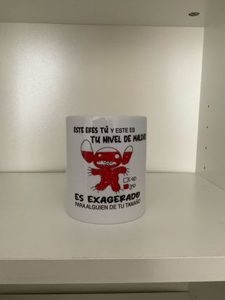 Taza Nivel de Maldad Stitch- solo envío
