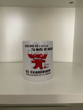 Taza Nivel de Maldad Stitch- solo envío