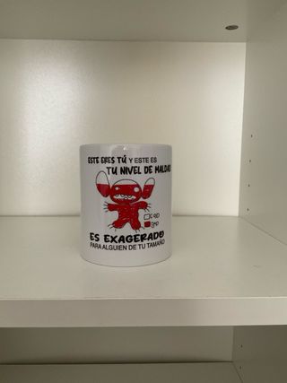 Taza Nivel de Maldad Stitch- solo envío