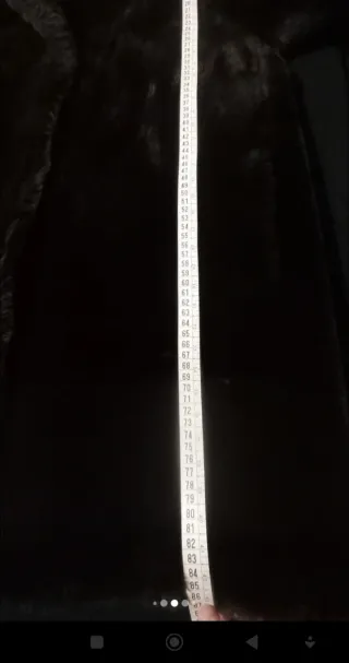 Abrigo Vintage de pelo  sintético marrón chocolate