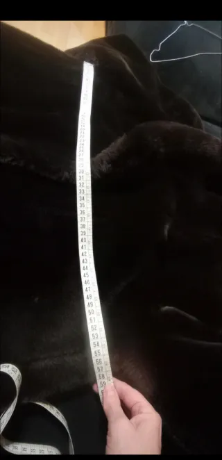 Abrigo Vintage de pelo  sintético marrón chocolate