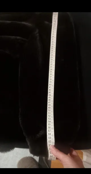 Abrigo Vintage de pelo  sintético marrón chocolate