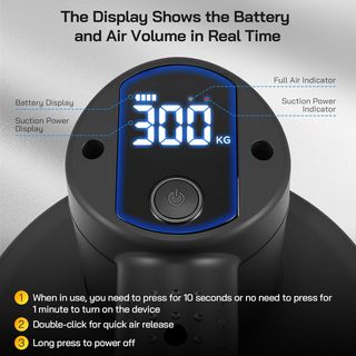 Ventosa Eléctrica Aofesel 300kg LCD con Baterías