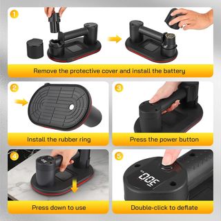 Ventosa Eléctrica Aofesel 300kg LCD con Baterías