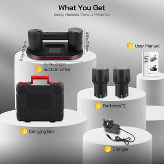 Ventosa Eléctrica Aofesel 300kg LCD con Baterías