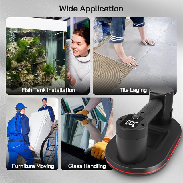 Ventosa Eléctrica Aofesel 300kg LCD con Baterías