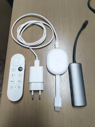 Google Chromecast con Mando y Cargador