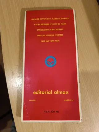 Mapa España y Portugal 1974 Almax