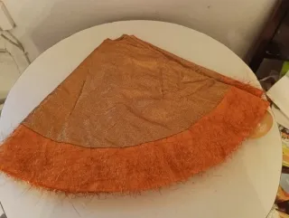 Cubre pie árbol navideño naranja