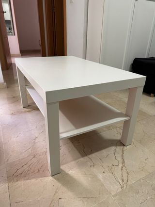 Mesa de centro Lack Ikea blanca 90x55cm