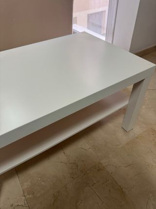 Mesa de centro Lack Ikea blanca 90x55cm