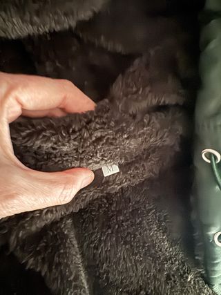 Abrigo verde militar polar talla M