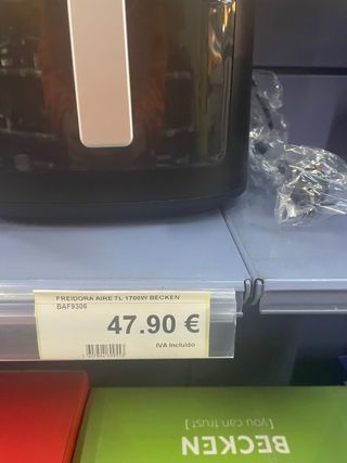 Freidora de aire Becken Naturalfry 7L 1700W