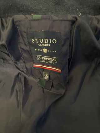 Cazadora Studio azul acolchada