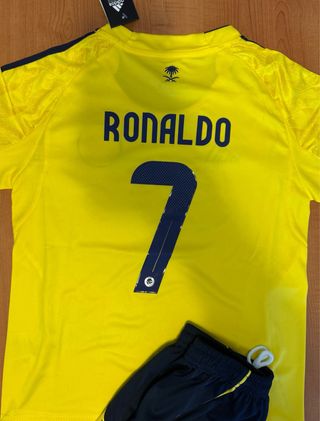 Equipamento Al Nassr Infantil Ronaldo 7