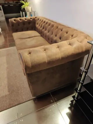 Sofá Chester Marrón Tela