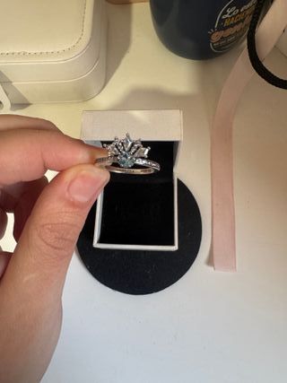 Anillo plateado  Princesa Elsa Frozen Disney 925