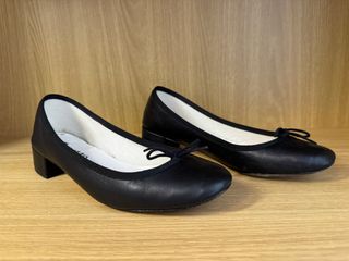 Repetto Bailarinas Piel Tacón Bajo Negro Talla 36