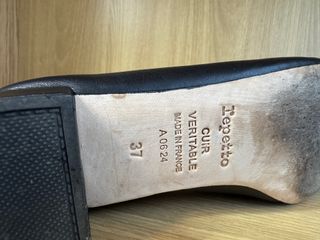 Repetto Bailarinas Piel Tacón Bajo Negro Talla 36