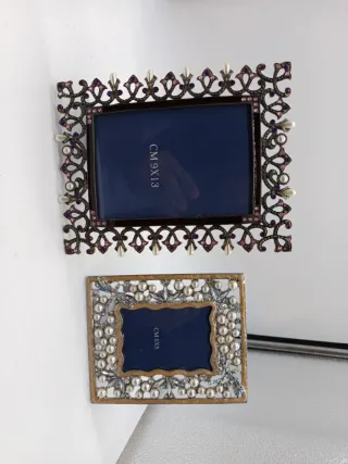 Portafoto decorato oro e viola