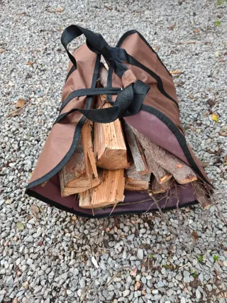 Bolsa para leña resistente