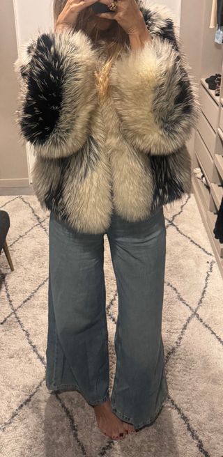 Chaquetón Zara pelos viral