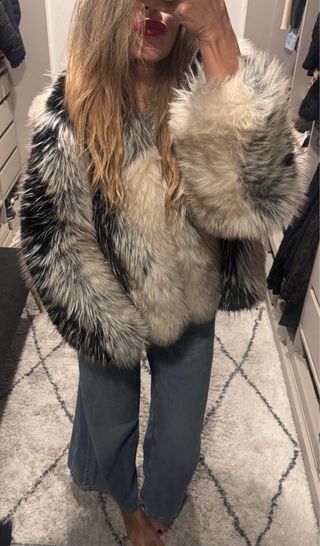 Chaquetón Zara pelos viral
