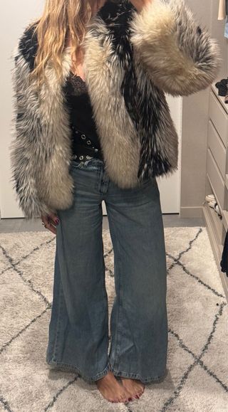 Chaquetón Zara pelos viral