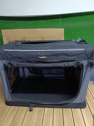 Transportín para perros Songmics negro M 53,4 cm x 76,2 cm 53,4 cm