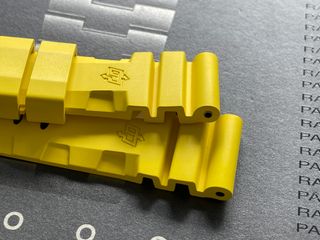 Correa caucho Accordion Amarillo para Panerai 24mm